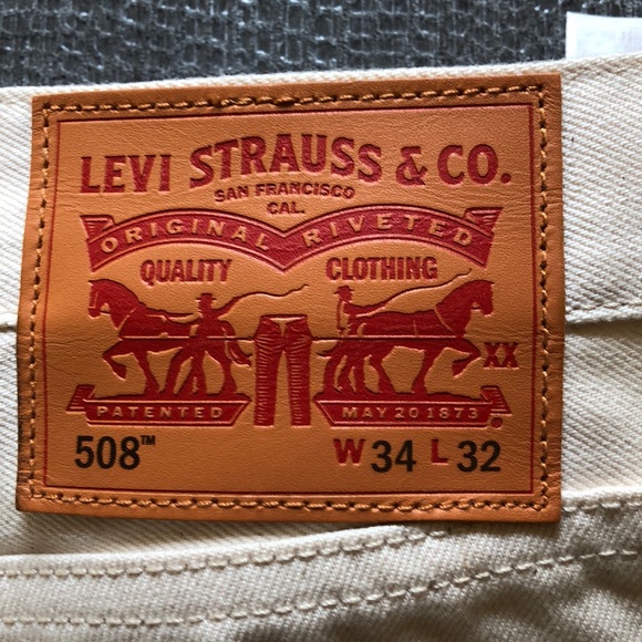 Levi’s 508 (discontinued) Ecru selvedge denim - regular tapered fit - Picture 4 of 9